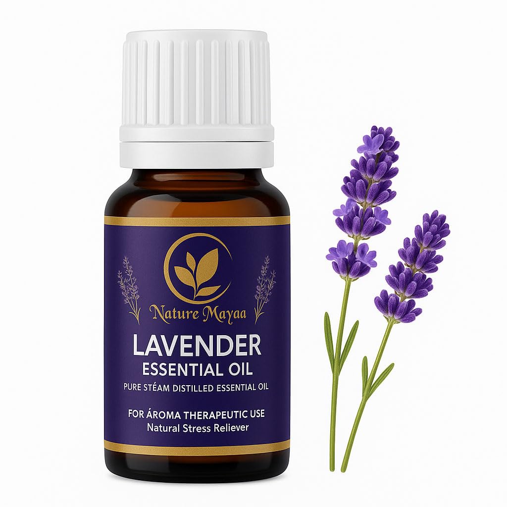 Lavender Oil - 100% Pure and Natural Essential Oils for soap making, essential oil for home fragrance, Hair Growth, diffuser oil for Skin, aroma essential oil, Therapeutic Grade