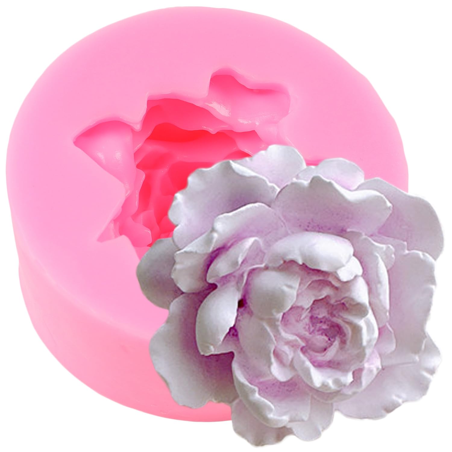 QDMOLDS Peony Flower Silicone Molds Candy Fondant Mold For Cake Decoration Cupcake Topper Polymer Clay Candy Chocolate Gum Paste