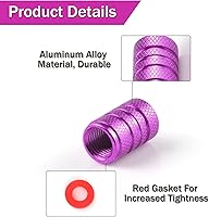 Vista 3 de SINGARO 12 tapas de vástago de válvula de neumático, accesorios exteriores de automóvil, cubierta de válvula de aleación de aluminio universal