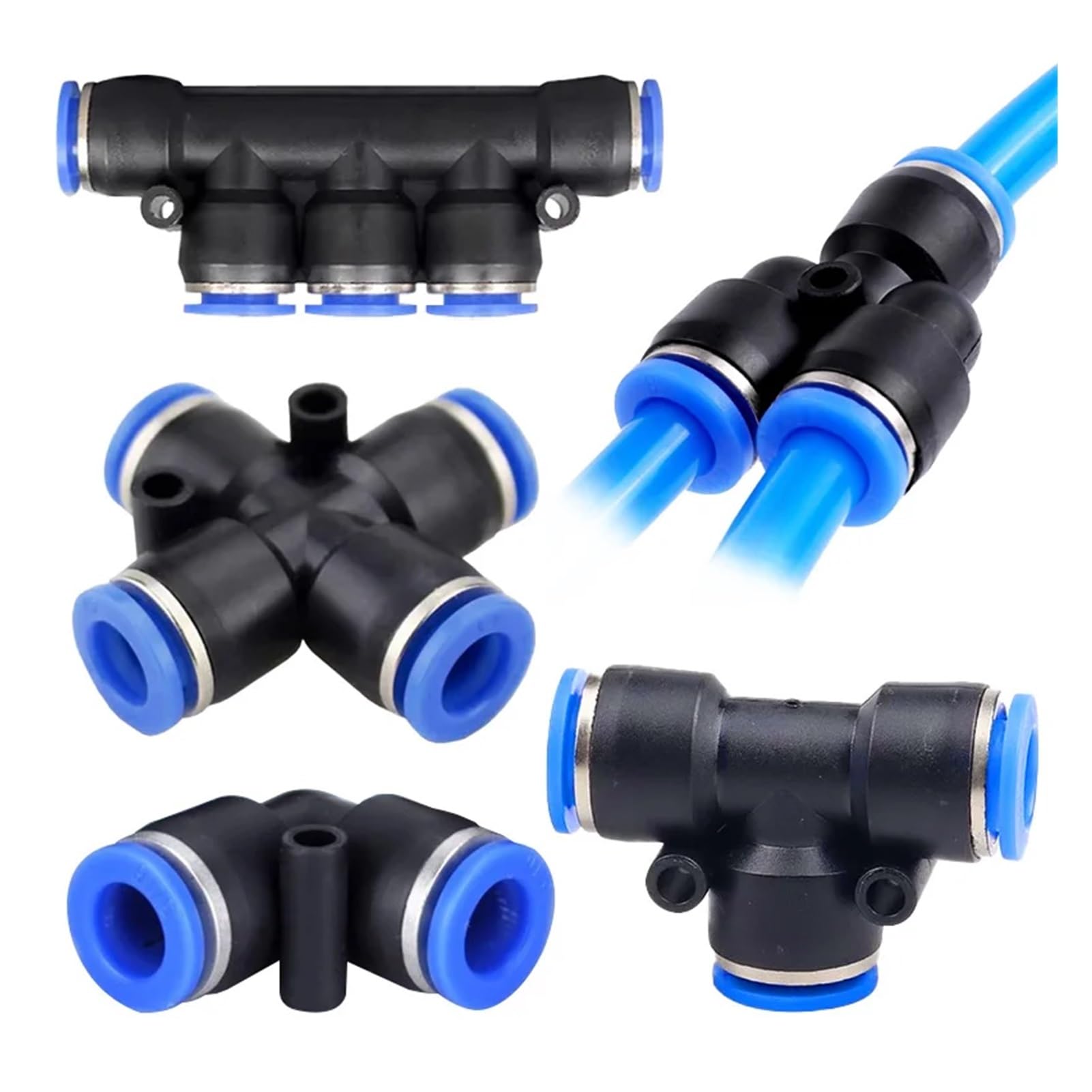 5/10 pezzi 4/6/8/10/12 mm Raccordo for tubo dell'aria Pneumatico Rapido PU PY PE PK PV PM PEA SA Connettori for tubo dell'aria(SA(5PCS),12mm)