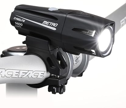 Cygolite Metro 1150 Pro Lumen Bike Light, USB-C Rechargeable, Secure Hard Mount, Night & Daytime Modes, Compact, Durable, IP67 Waterproof; Road, Mountain, Commuter Bicycles