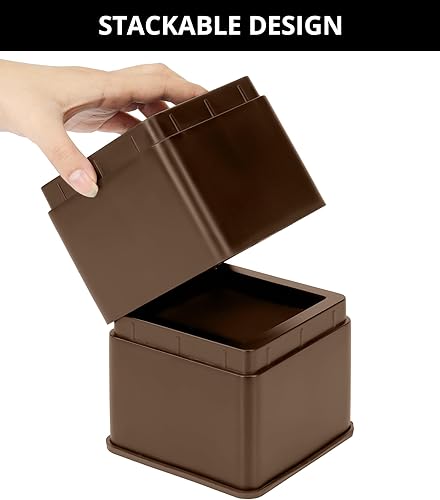 Miniatura 6 de Utopia Bedding Elevadores de cama de 3 pulgadas, paquete de 4, elevadores ajustables para muebles de 3 y 6 pulgadas, espuma antideslizante y