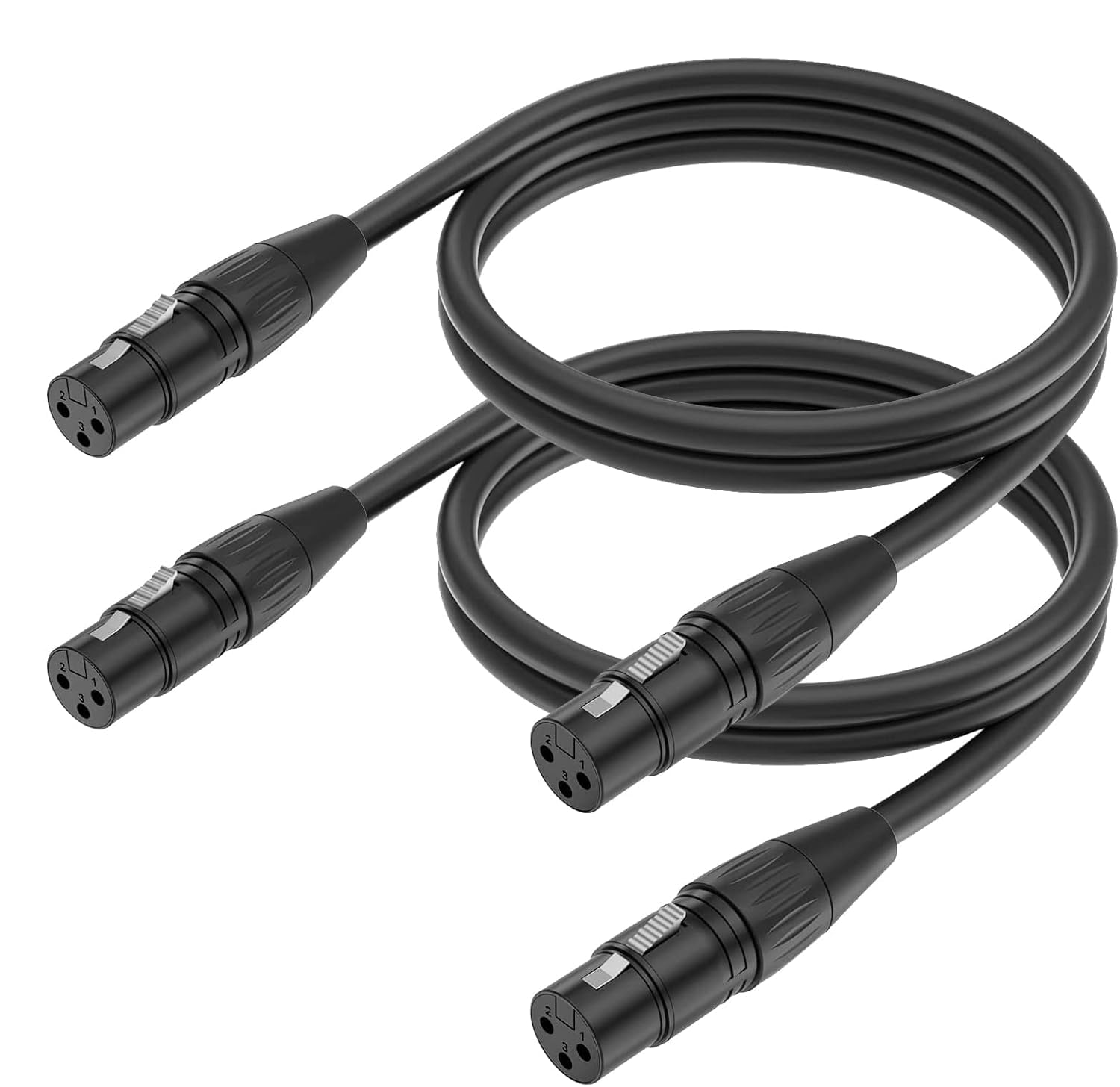 XLR Female to Female Audio Cable (Pack of 2) – 1.5 Meter Professional 3-Pin XLR Female to Female Balanced Extension Cable for Microphones, Mixers, Amplifiers, Speakers, PA & Recording Studio Equipment-image-37
