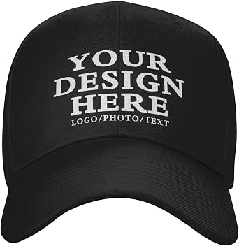 Personalised Baseball Caps for Men Women Custom Cap Design Your Own Photo Text Logo Adjustable Unisex Personalized Trucker Hat