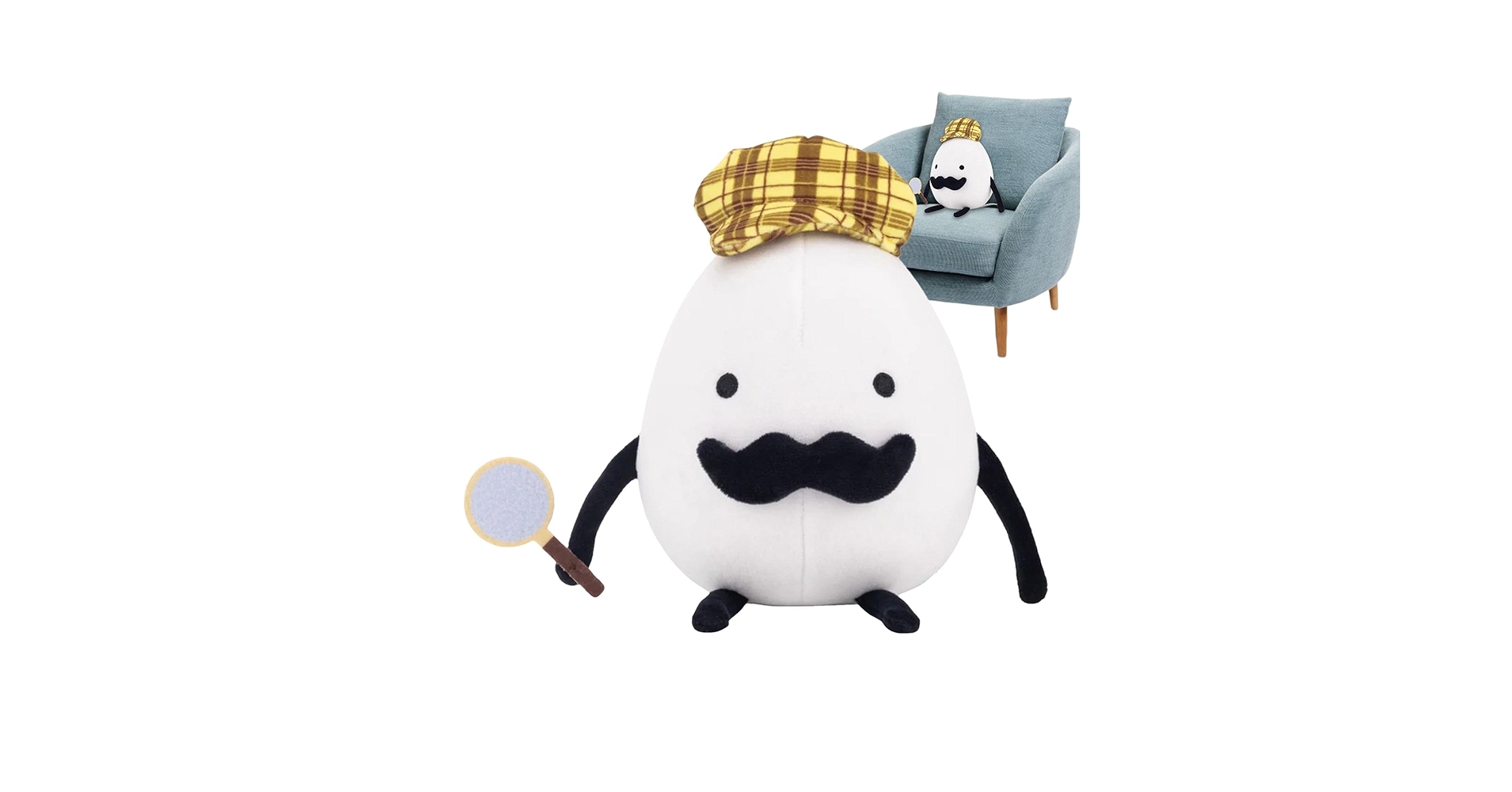  卵のぬいぐるみ 帽子付き*9 Amazon.co.jp: 探偵エッグぬいぐるみ 9.8インチの卵のぬいぐるみ