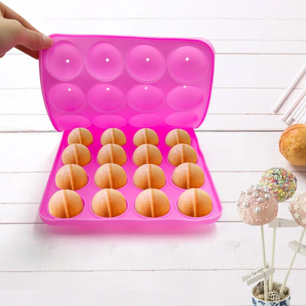 2 Moules à Sucettes En Silicone 12 Cavités Avec 100 Bâtons, 100 Attaches Et 100 Sachets - Kit Complet Pour Sucettes Chocolat Et Gelée