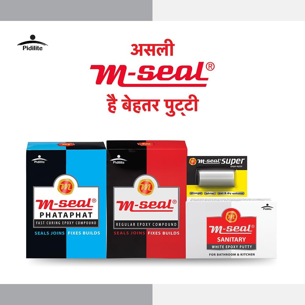 PIDILITE M-SEAL SANITARY White Putty for Plumbing, Auto Work - Pack of 5 (200 g Each) 4