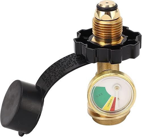 Miniatura 7 de Manómetro del tanque de gas, manómetro 2.5-20PSIG QCC Tipo 1 Salida para cilindros de 5-100lb