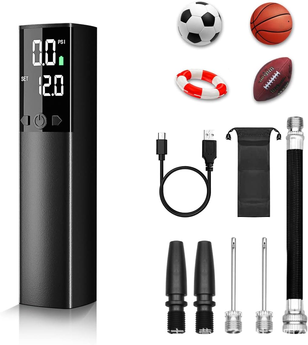 WANGBC Electric Ball Pump,Smart Football Pump Portable Fast Ball