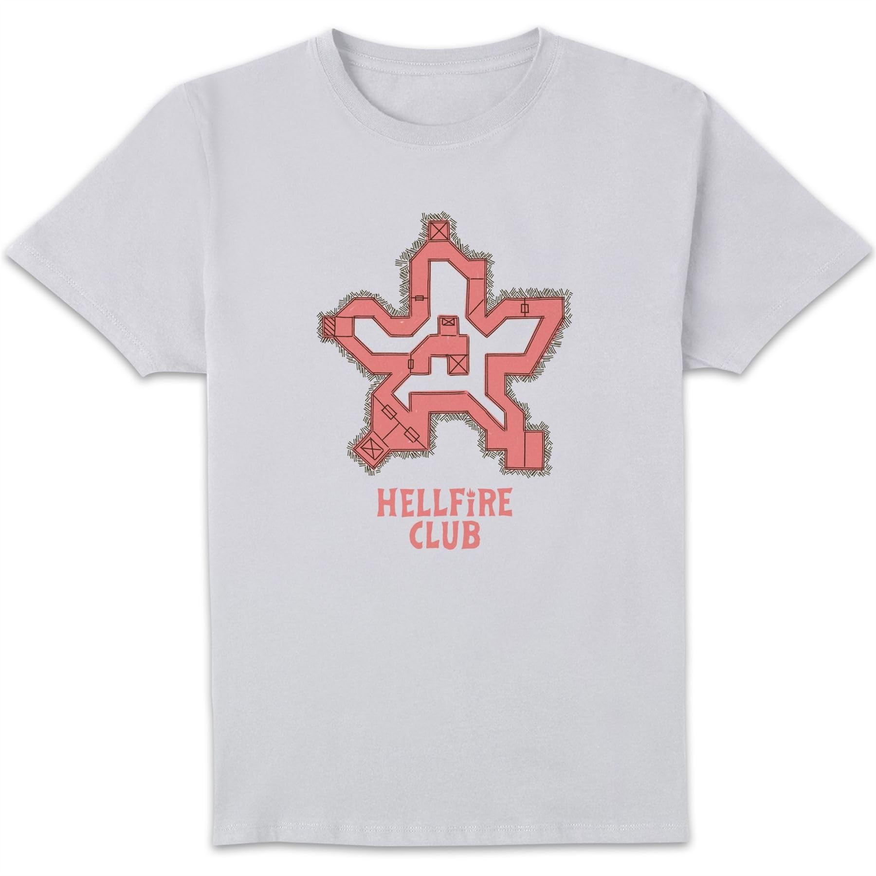Stranger Things Map Unisex T-Shirt - White - S