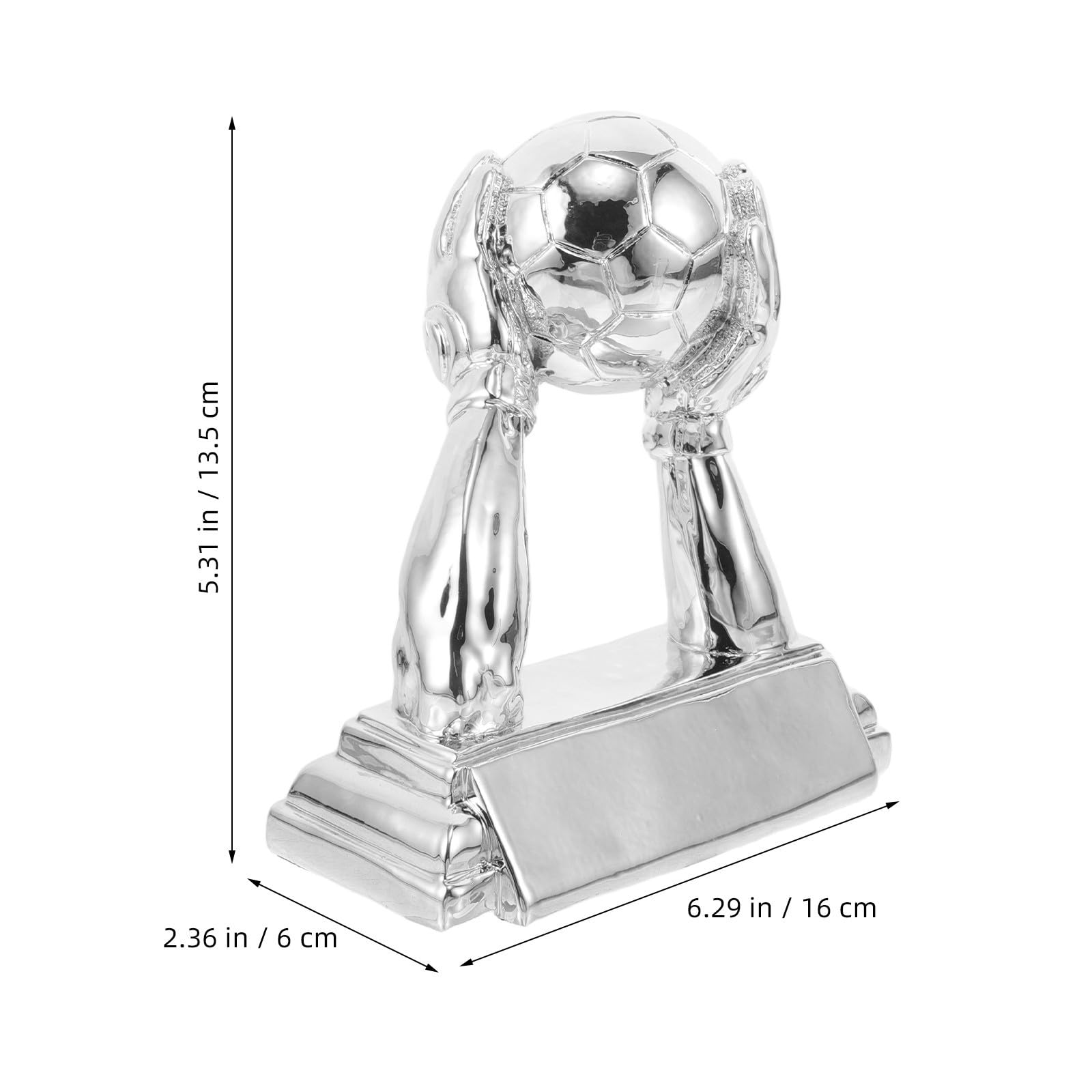 Trofeo de Fútbol de Resina Ligero y Fácil de Transportar Diseño Elegante y Acabado Delicado para Premiar Porteros en Ceremonias de Equipos y Cumpleaños de Aficionados