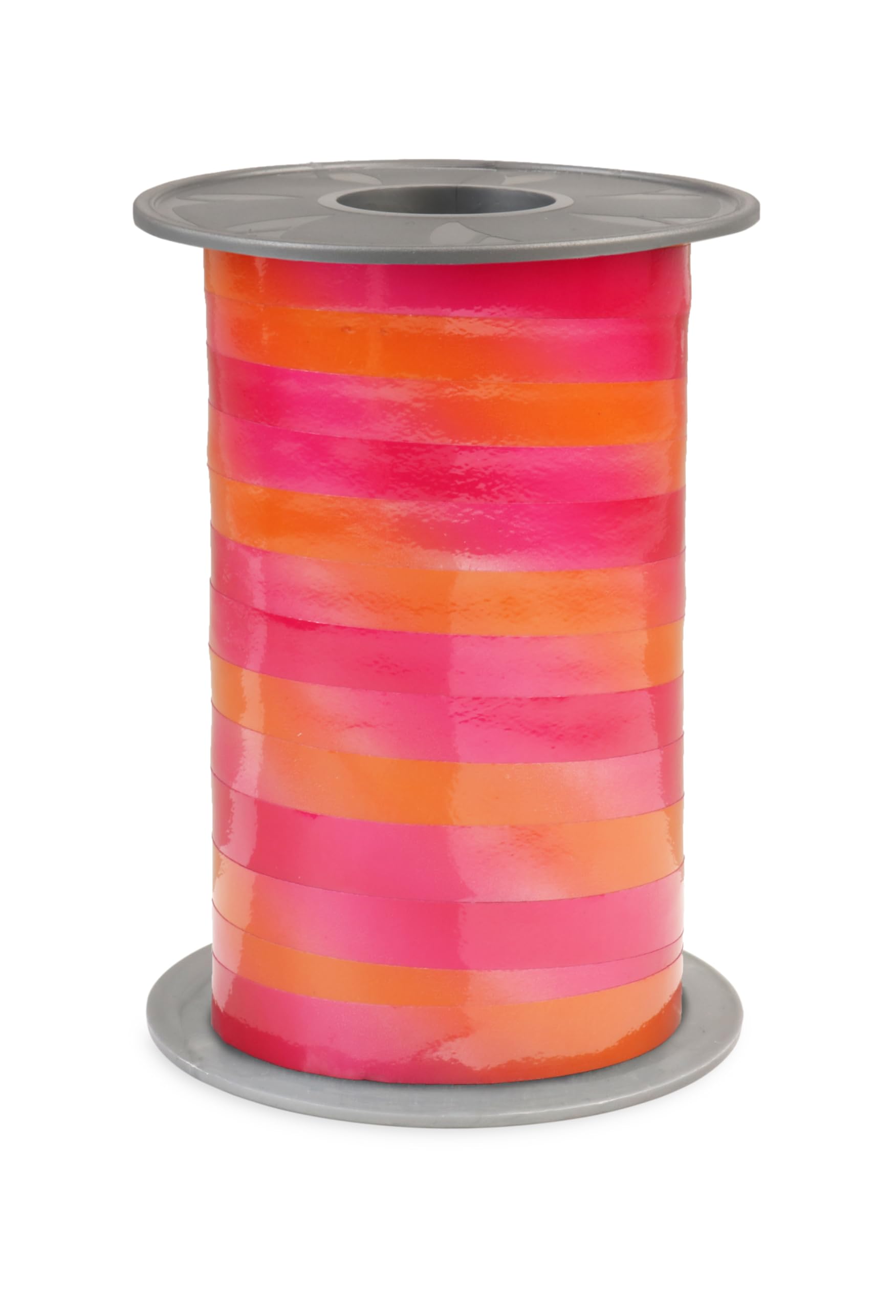 PRÄSENT POTPOURRI Ruban cadeau orange/rose - 200 mètres de ruban à boucler 10 mm - Pour travaux manuels, décoration et emballage de cadeaux en toute occasion