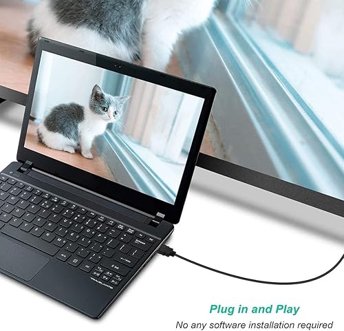 Miniatura 5 de LOKEKE - Cable HDMI a VGA con IC, chapado en oro, 1080P HDMI macho a VGA macho 4 K, sin transferencia de sonido (9,84 pies, 9.8ft)