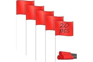 25 Pack Sprinkler Flags 4" x 5" x 15"