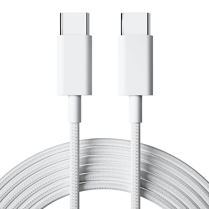 Basesailor 80W USB C to Type C Nylon Braided Charger Cable MFi Certified, 6 months WARRANTY* Fast PD Charging Compatible for iPhone 16/16e/15/Pro/Max Series/MacBook & Other USB Type C Devices