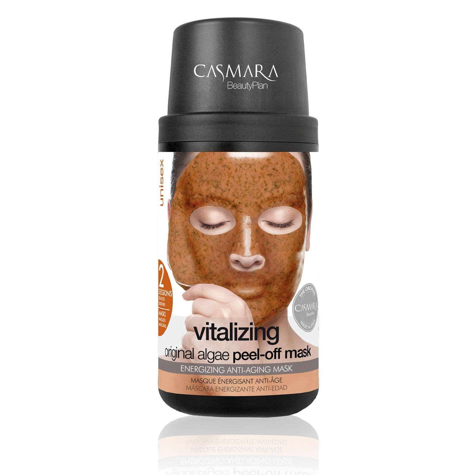 Casamara Vitalizing Orginal Algae Peel Off Mask, Moisturizing & Firming Mask, 100% Natural Ingredients, Redefines The Facial Contour