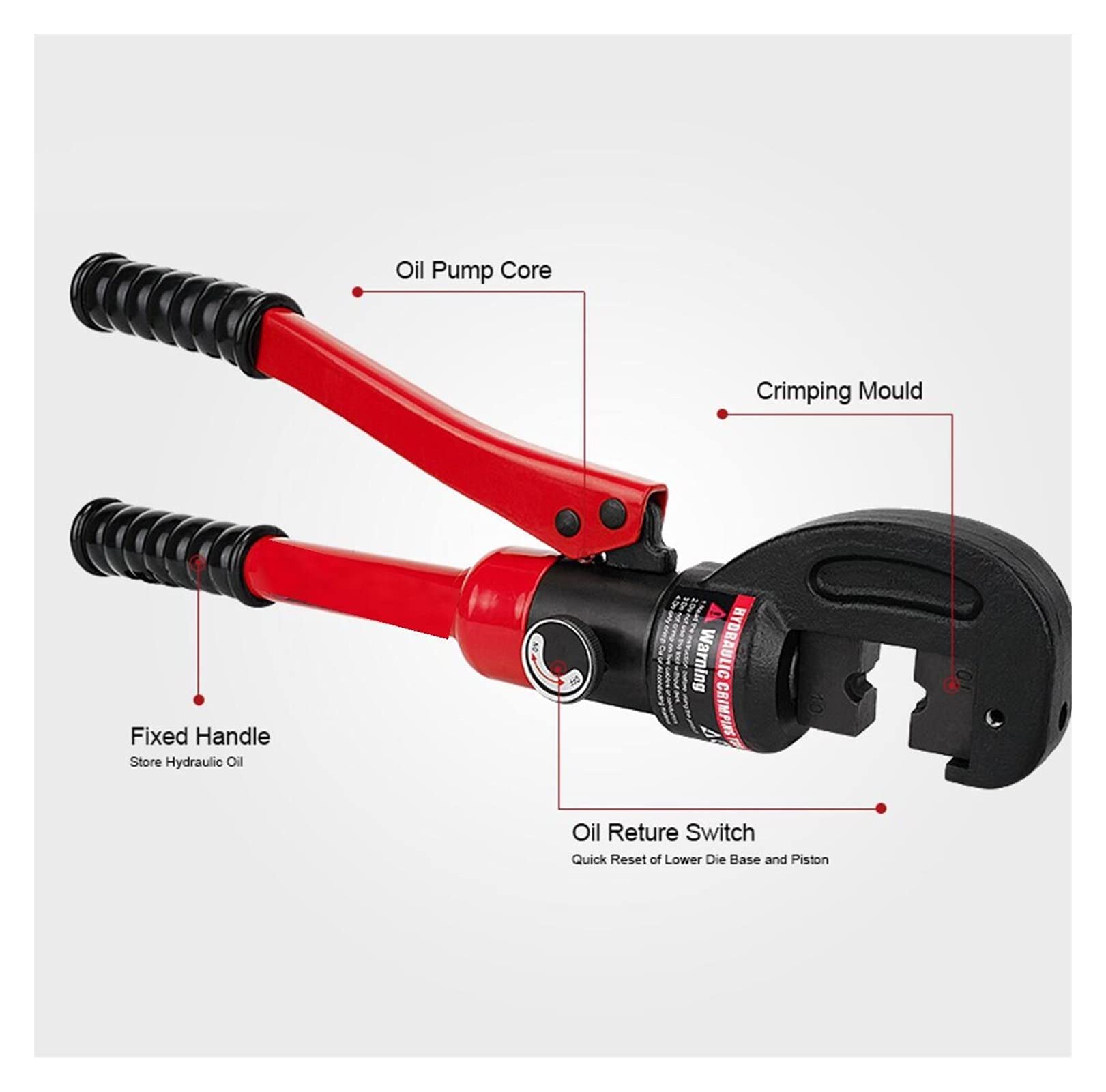 Hydrauliczne narzędzie do zaciskania, Kabel hydrauliczny Kabina Zaciskowa Narzędzie do zaciskania baterii Elektryczna drut drutu narzędziowa