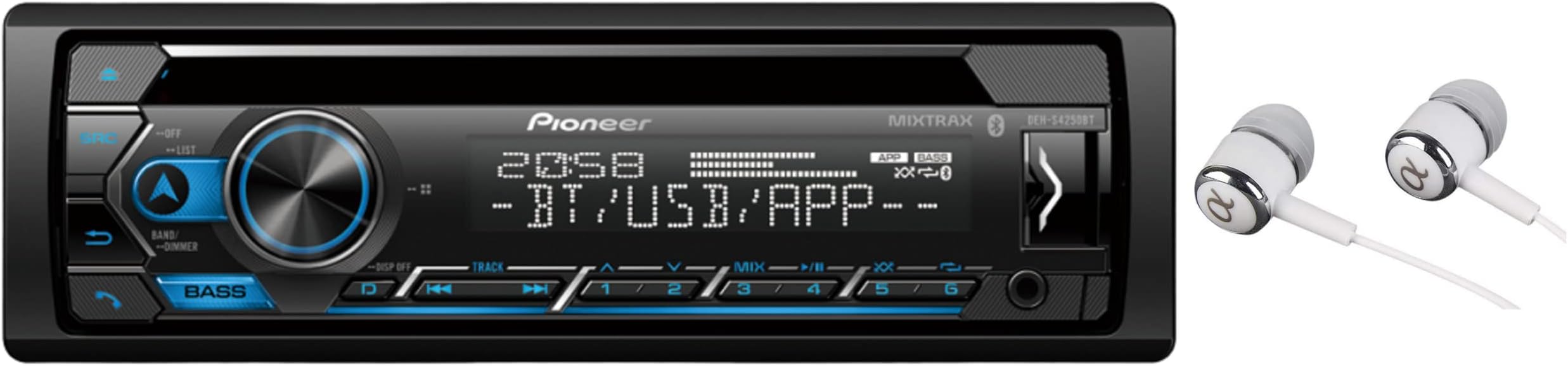 KENWOOD KDCBT370U CD Car Stereo with Bluetooth, AM/FM