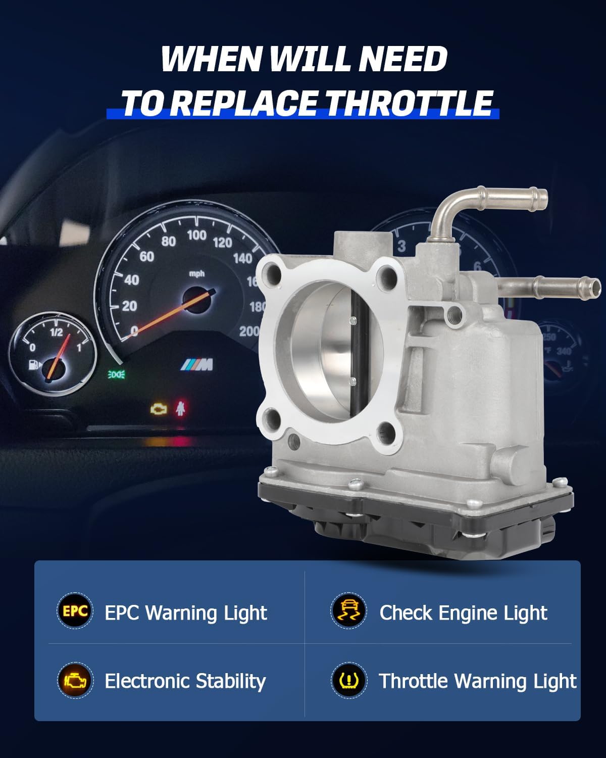 Throttle Body Compatible 2012-2014 for Scion for xD | 2018-2021 for Toyota for C-HR | 2019-2022 for Toyota for Corolla Replace 220300T130 2203037040 67-8036