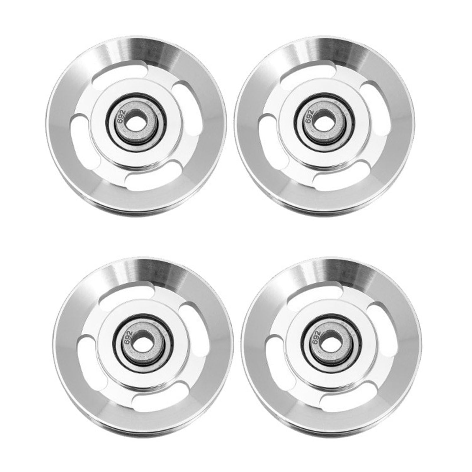 Kaeltsyn 4 Pack 90Mm Long Lasting Aluminum Pulley For Training Ropes And Workout Stations Machine