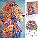 Yetech Puzzle de 1000 Piezas para Adultos,3D Puzzles León de Color,Rompecabezas De Cartón,Obra de Arte de Juego de Rompecabezas para Adultos,Juego de Rompecabezas y Juego Familiar(70x50cm)