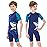 Goldfin Kids Wetsuits for Boys Girls, 2mm Toddler Shorty Wetsuit Youth Neoprene Suit Front Zip Keep Warm for Water Aerobics Diving Surfing Swimming