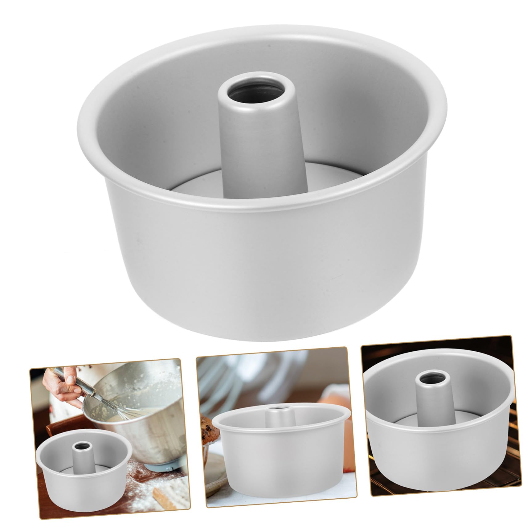 Molde Redondo para Tartas con Fondo Desmontable Aluminio Duradero Antiadherente para Hornear Bizcochos y Cheesecakes para Repostería DIY