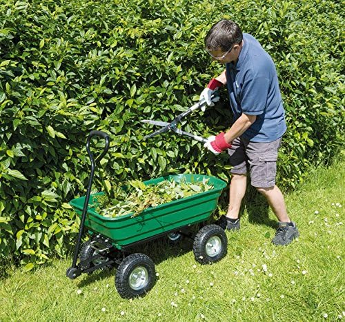 Draper DRA58553 Garden Tipper Cart - Green, 22.0 cm*96.0 cm*51.0 cm