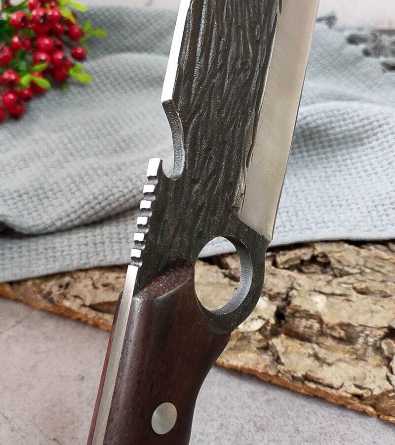 Meat cleaver, Longquan forging multi-functional small sickle field portable hammer grain small machete sharp jungle tree cutting open knife Cleaver Knife (Color : Set)