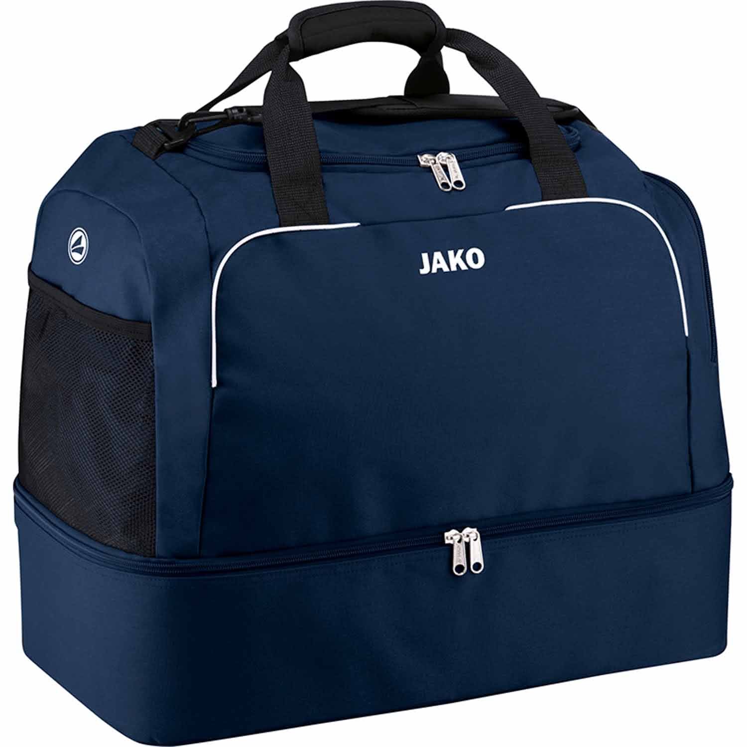 JAKO Classico Sports Bag with Bottom Compartment, 38 cm, 23 L, Navy