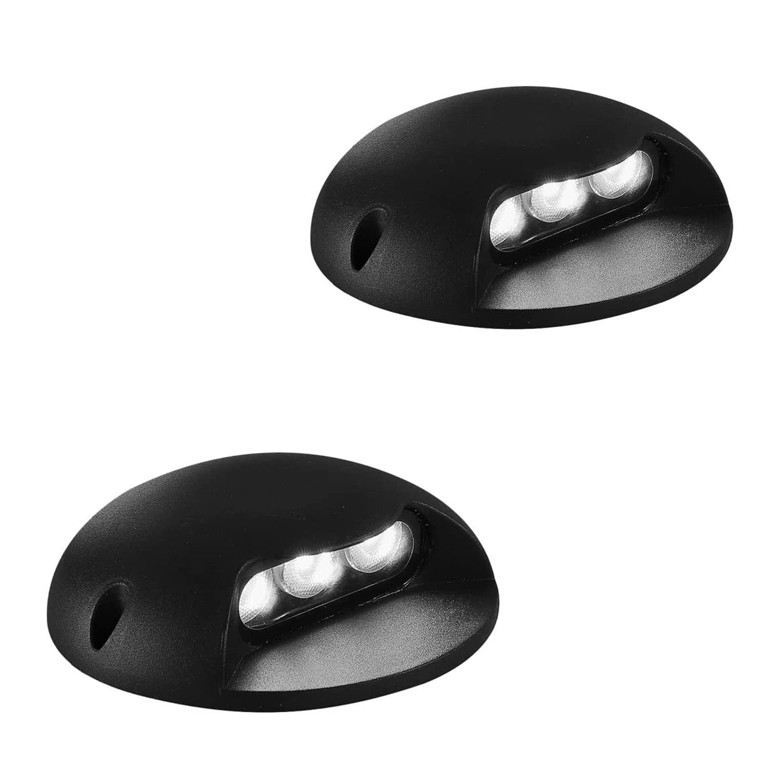 2pcs 2pcs 3W Surface Mount Spotlights - Waterproof LED Deck Lights, , Line Voltage 110V- 240V, Modern Outdoor Landscape Step Lamp, Aluminum Housing Fence Lights Wired ( Color : Blue , Size : 3w(111-24