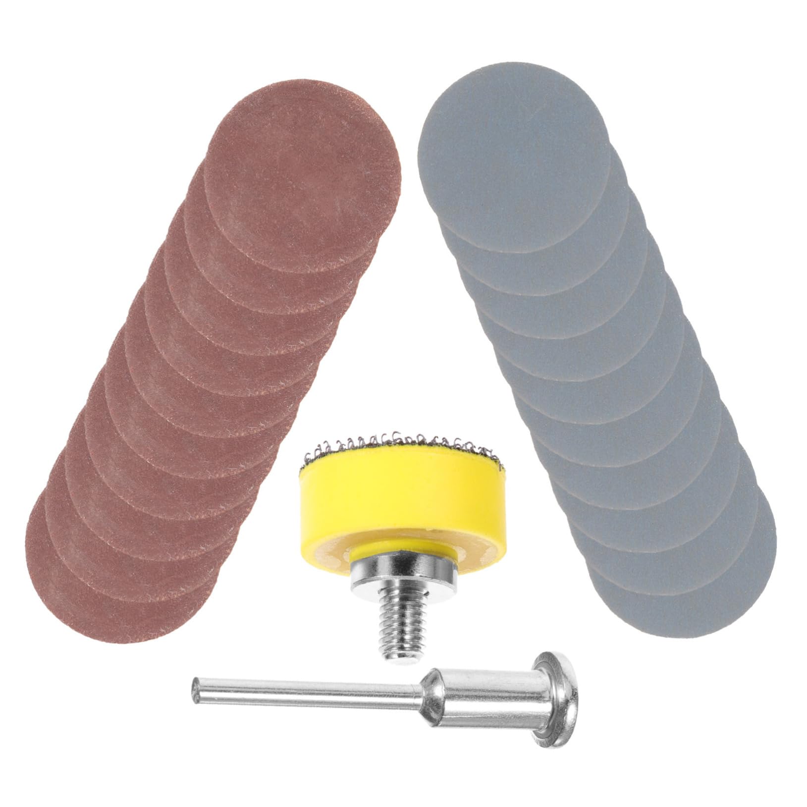 GANAZONO 1Set Sanding Pads with Grit Round Sandpaper for Drill Tools Shank Versatile Sanding Discs for Applications