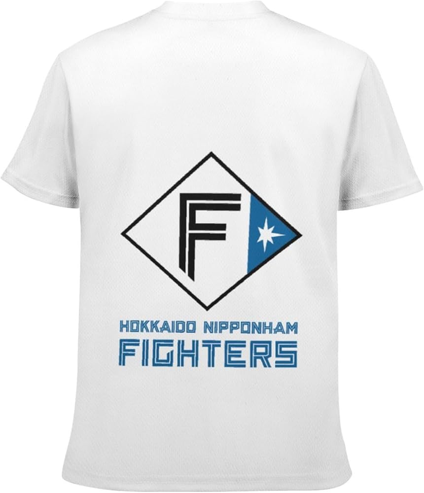 北海道日本ハムファイターズ ロゴＴシャツ（Ｆロゴ）① Amazon.co.jp: [HCZION] Tシャツ キッズ 半袖 北海道日本ハム