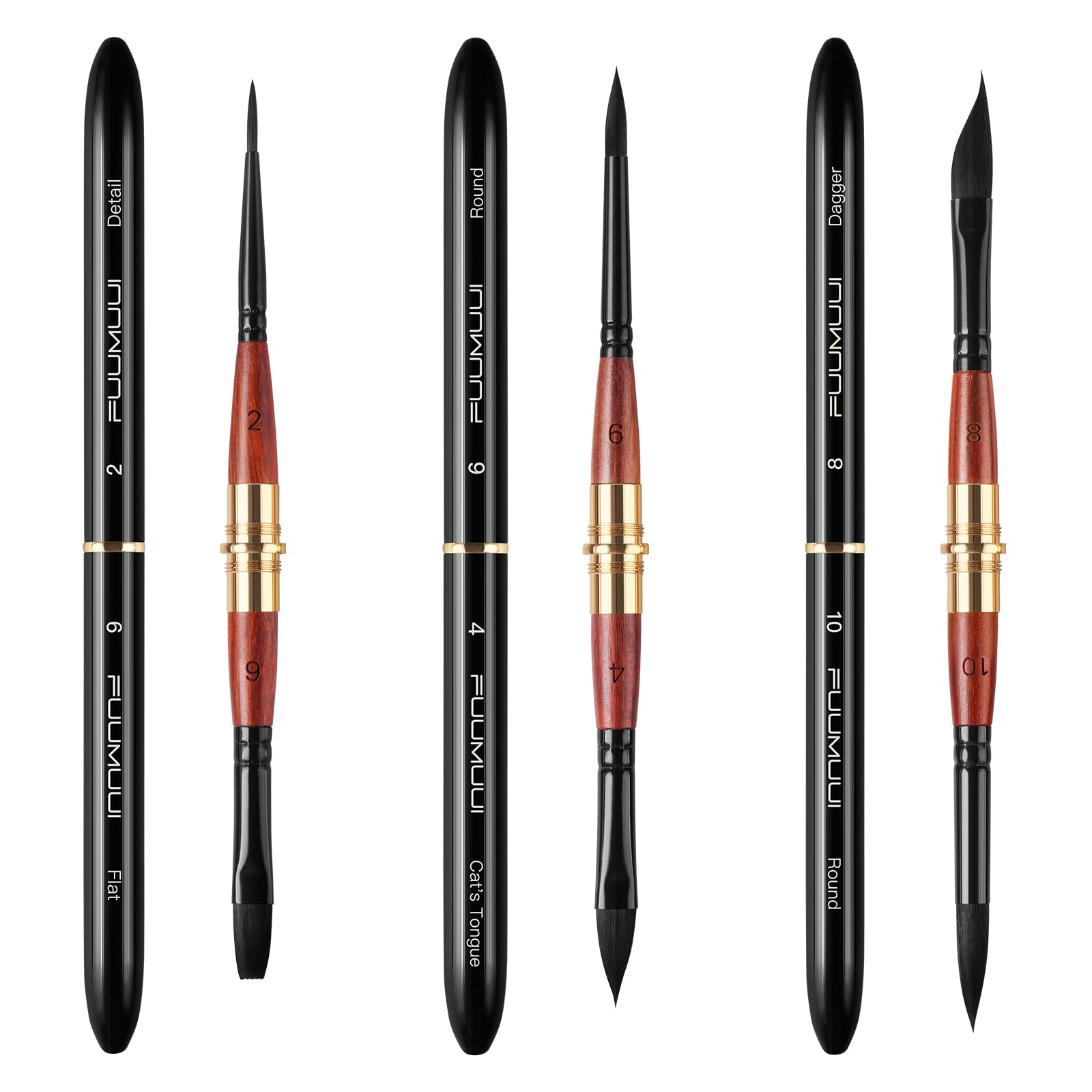Amazon.com: Dual Tip Travel Watercolor Brushes, Fuumuui 3pcs