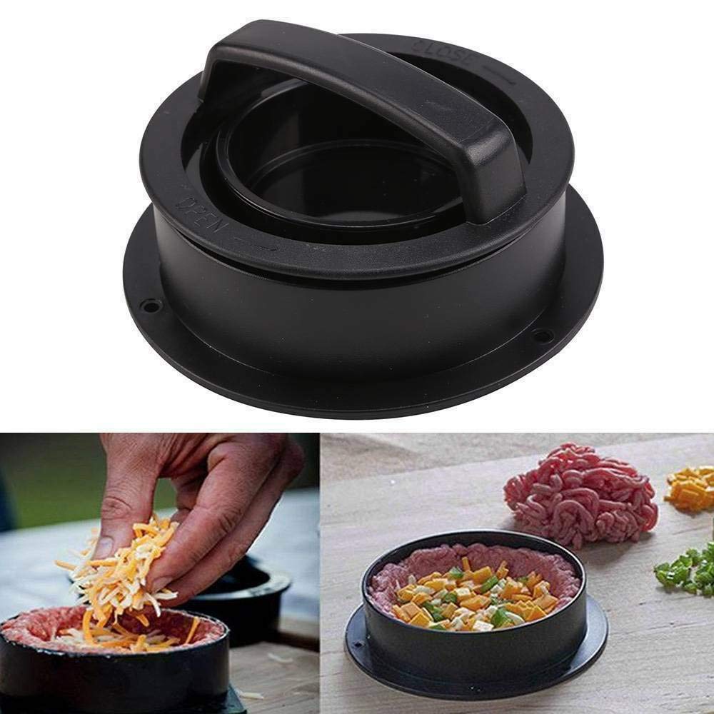 Presse à Hamburger 3 En 1 – Kit De Presse à Hamburger En Plastique Anti-adhésif Pour Steak Farci, Curseurs Et Steak Ordinaire