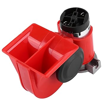 Electric Air Horn, Electric Pump Siren ABS Shell for 12V Cars Trucks Motorcycles