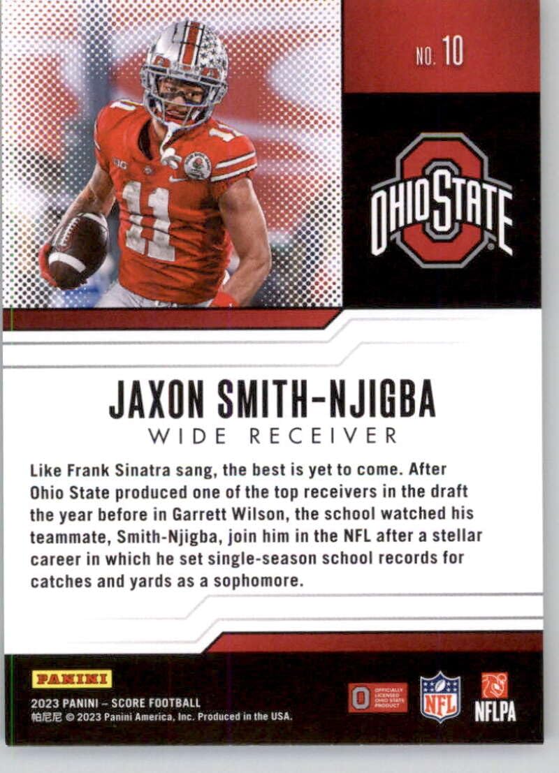 Amazon.com: 2023 Score Protential #10 Jaxon Smith-Njigba Ohio