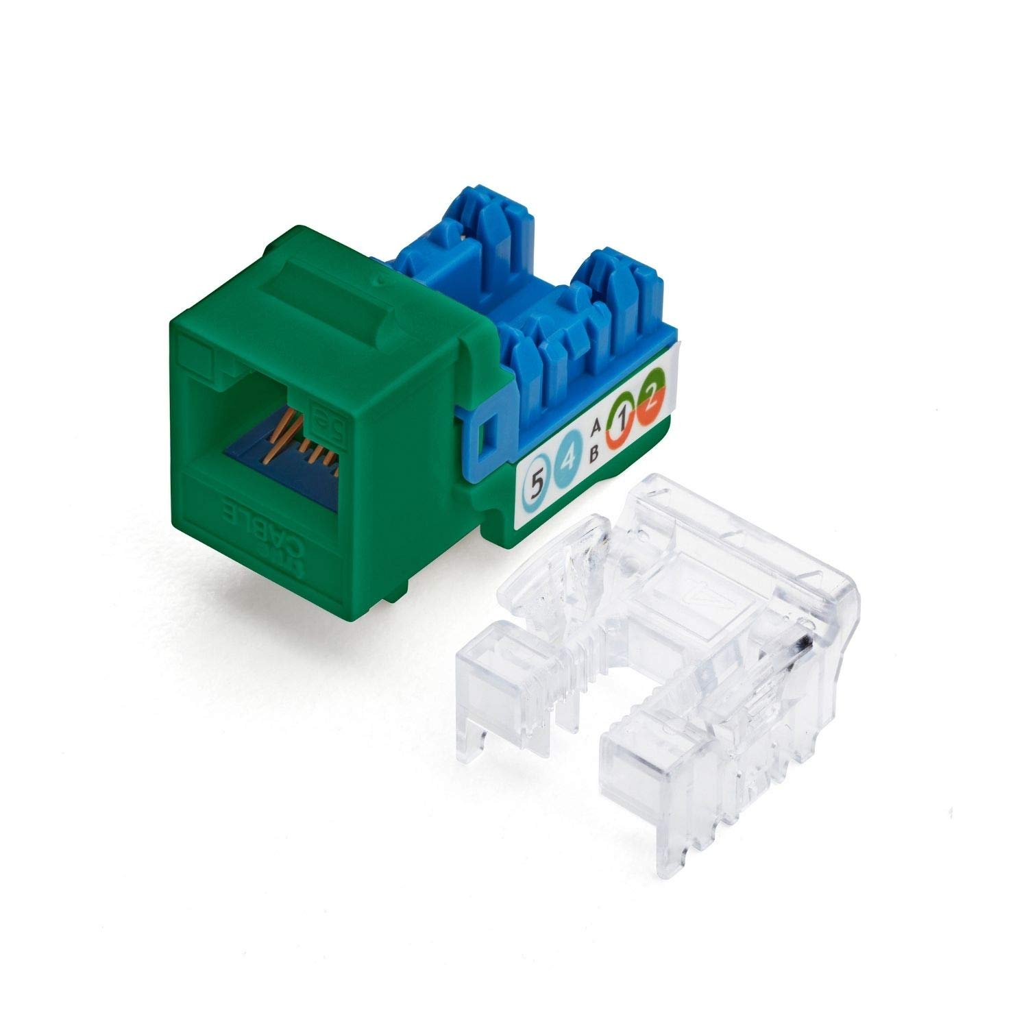 Amazon.com: TRUE CABLE Cat5e Keystone Jack, Unshielded (UTP), 90