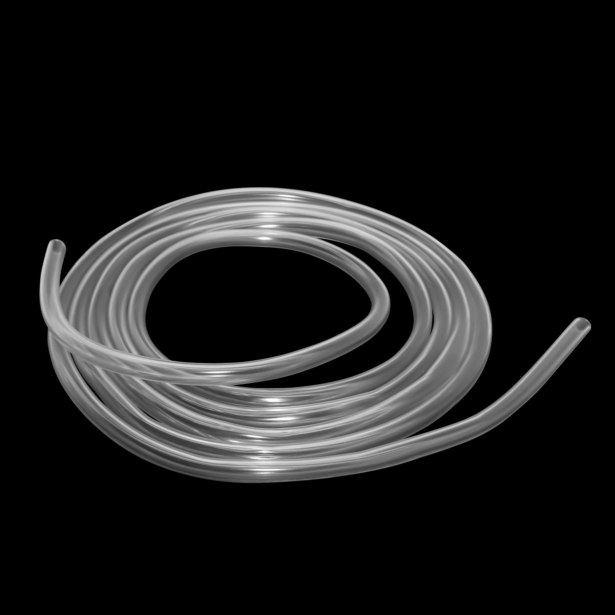LAVMHAB PVC Tube 7mm ID x 10mm OD 2m(6.5ft) Clear Vinyl Hose PVC Tubing, Lightweight and Flexible Plastic Tubing Water Air Pipe