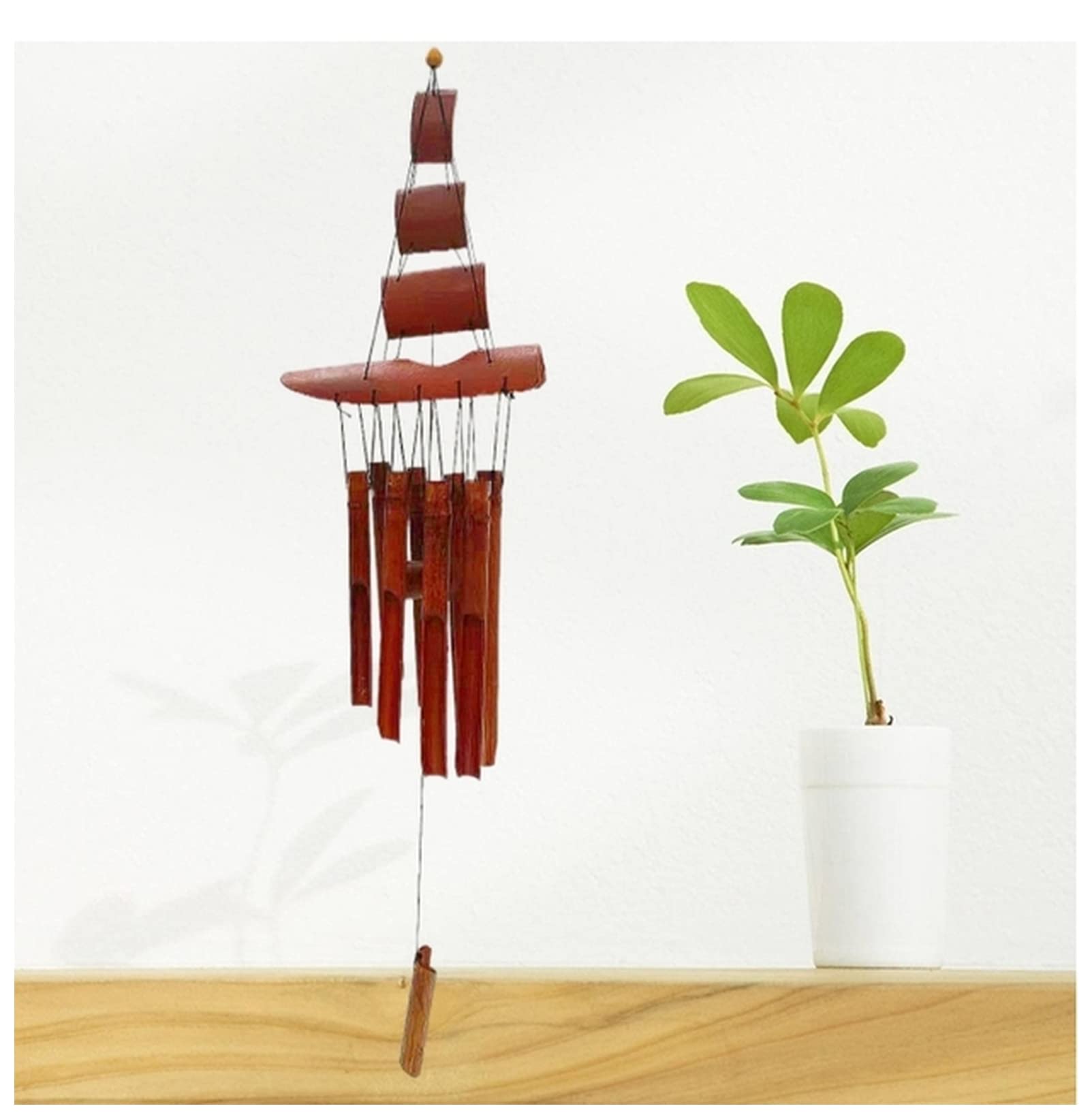 Windspiel Metall Kreative Outdoor Bambus Wind Chime Yard Antique Tubes Glocken Geschenke Speichern Garten Windchime Wandbehang Ornament Wohnkultur 3D Windspiel(Color2)