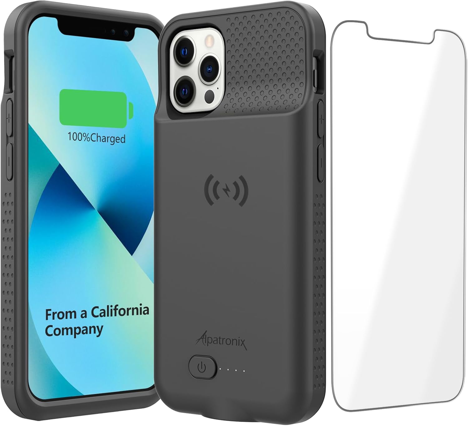 Iphone 11 Wireless Charging Case Alpatronix 5500mAh Slim Battery