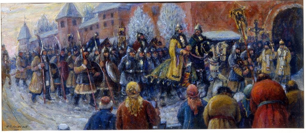 Cuadro de Alexander Nevsky de 60x90cm para solucionar paredes vacías en el dormitorio 5