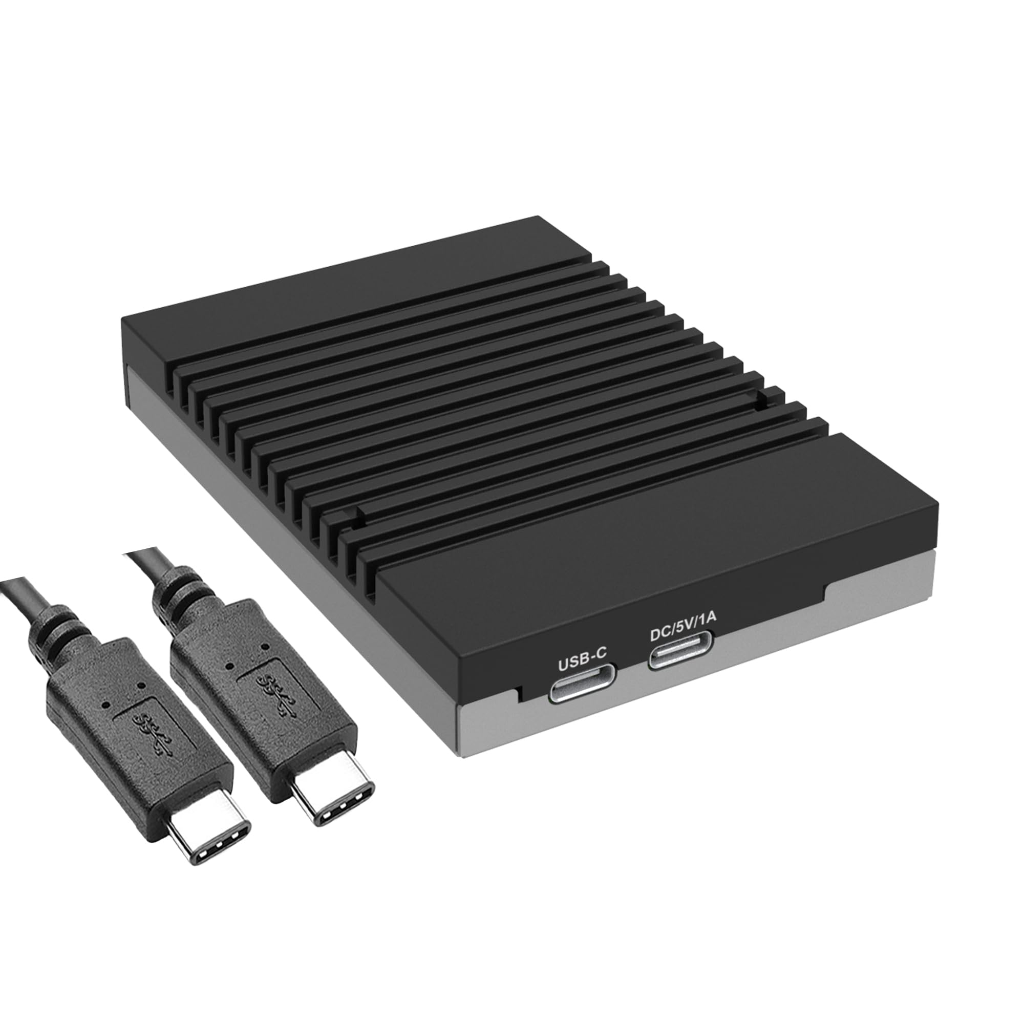 RaidonUBOX-B4BP M.2 NVMe SSD Portable Storage: Elevate Your Storage and Backup Capabilities with The UBOX-B4BP and Easy Data Vault app for iPhone 15 and Later (with USB-C).