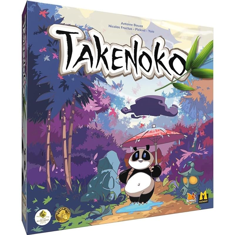 Asmodee TAKENOKO - Juego de mesa estratégica familiar para niños a partir de 8 años - Ganador del As d'Or 2012 - Juego de gestión y colocación - 2 a 4 jugadores - 45 min - En francés - Bombyx