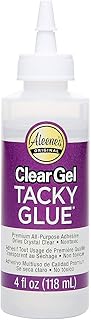 Aleene’s Clear Gel Tacky Glue, 4 Ounce, All Purpose Craft Adhesive