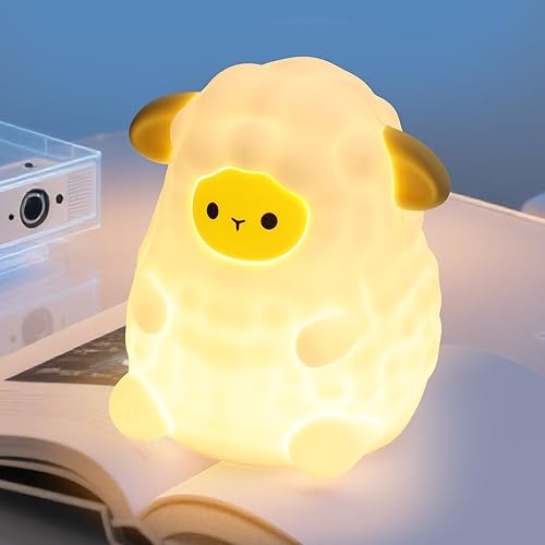 Miniatura 8 de Axolotl - Luz nocturna para niños, 7 colores cambiantes y 3 niveles de brillo ajustables, lámpara de noche de silicona recargable, lámpara de noche