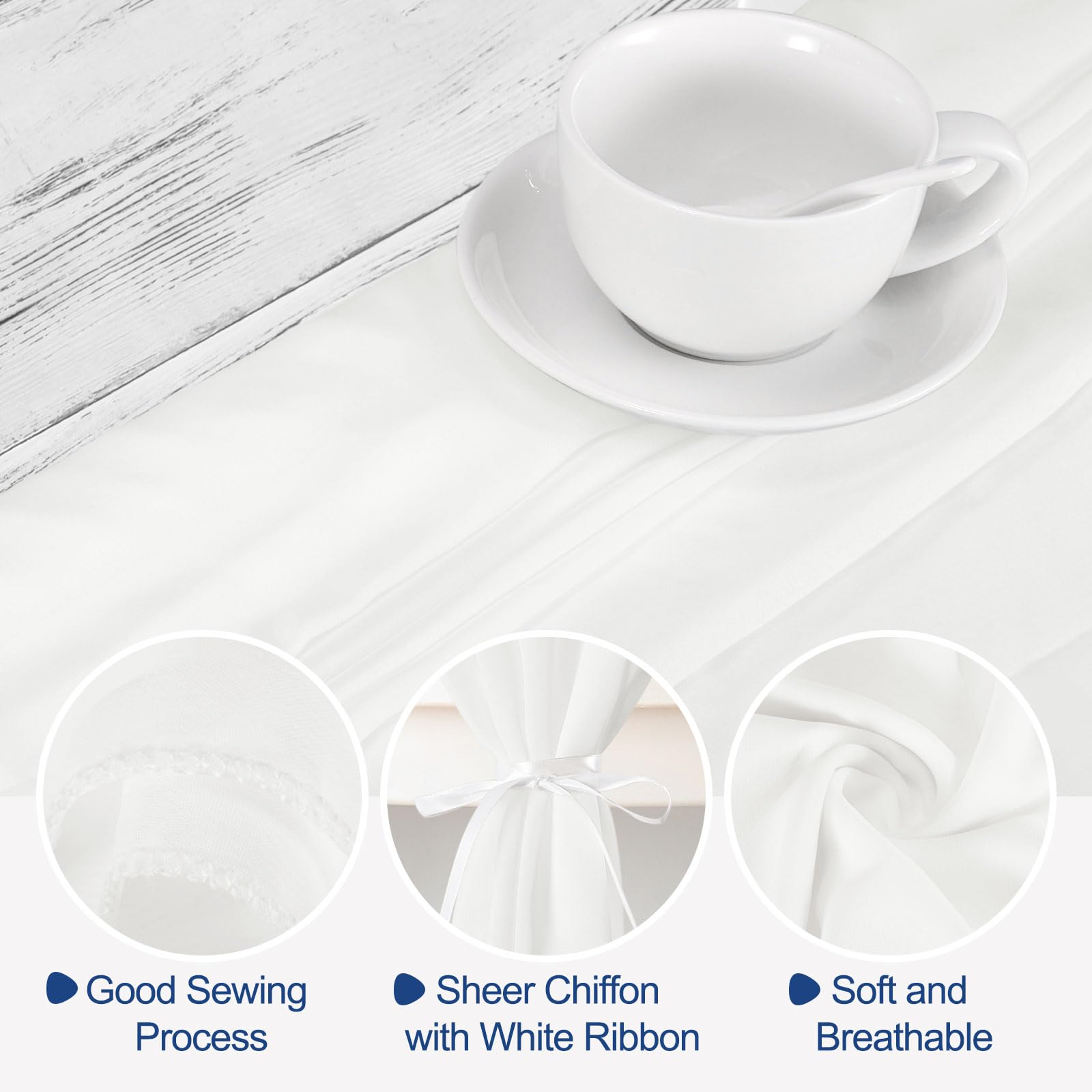 シフォンテーブルランナー 3 M 72 x 305 cm ガーゼテーブルクロス Amazon｜uxcell シフォンテーブルランナー 3 M 72 x 305 cm 素朴な