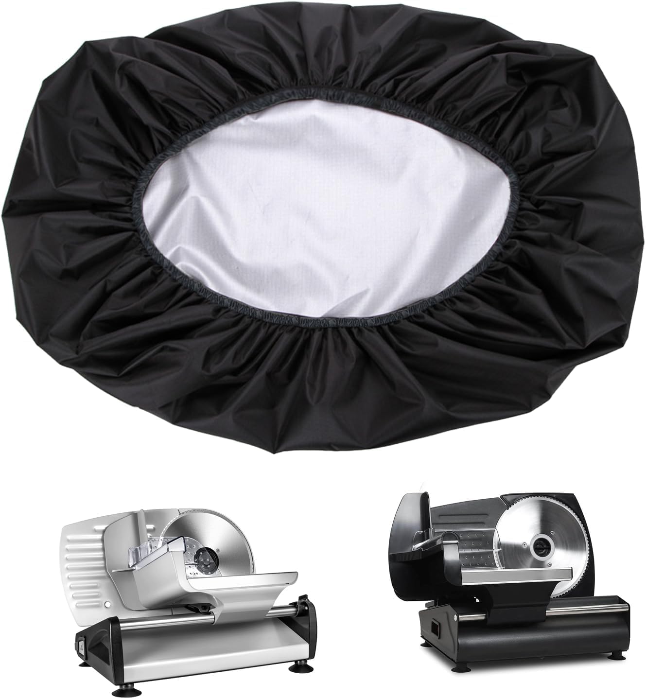 Meat Slicer Cover,Food Protective Covers Oxford Cloth Small Home Electric Dust Deli Machine Appliance,Compatible with OSTBA Anescra Borlebbi Chefman and All 7.5″ Household 200W 150W Meat Slicers Meat Slicer Cover,Food Protective Covers Oxford Cloth Small Home Electric Dust Deli Machine Appliance,Compatible with OSTBA Anescra Borlebbi Chefman and All 7.5″ Household 200W 150W Meat Slicers