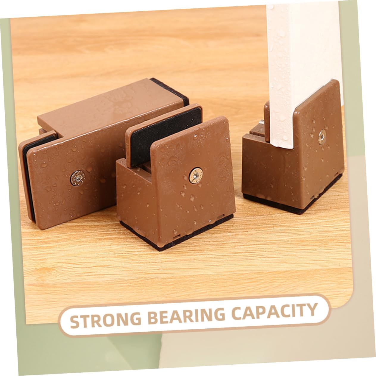 Adjustable Bed Risers 4pcs Bed Leg Lifters 5cm Height Increase Desk and Table Legs for Dorm and Home Use