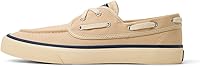 Sperry Men's Seamate Boat Sneakers - Breathable Cotton, 360° Lacing, Wave-Siping Wet Grip